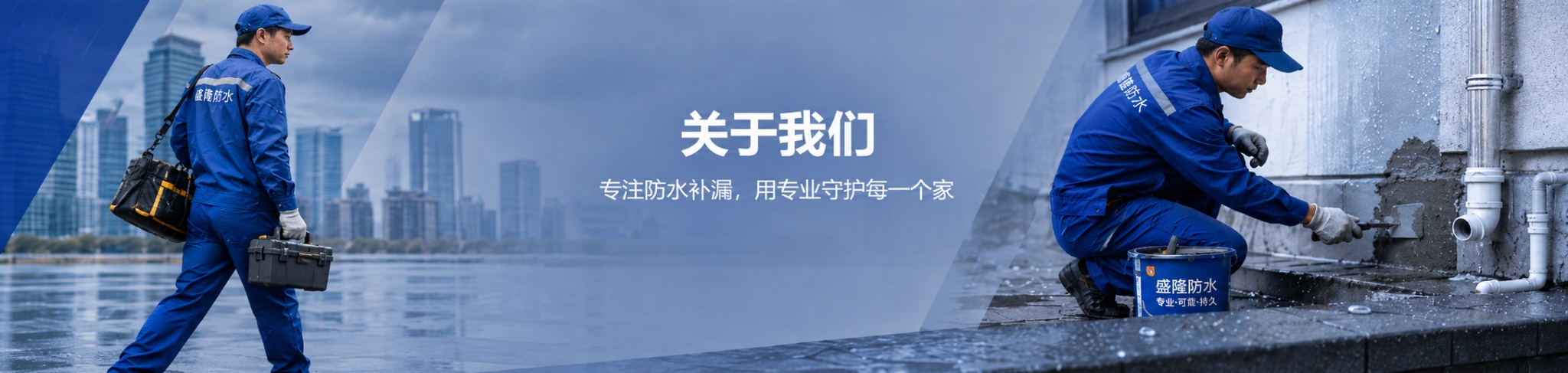 关于我们 盛隆防水 专注防水补漏 用专业守护每一个家