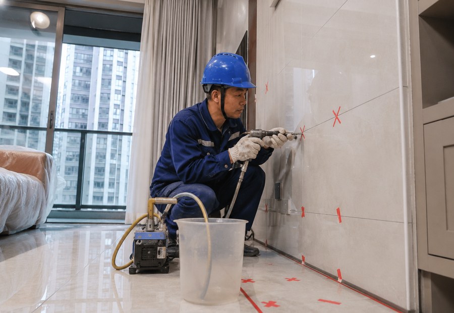 广州越秀东方新世界瓷砖空鼓修复案例